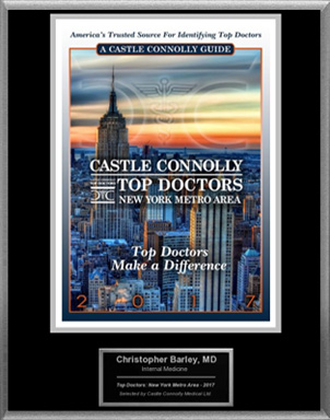 Dr. Barley Named A Castle Connolly Top Doctor For 2017