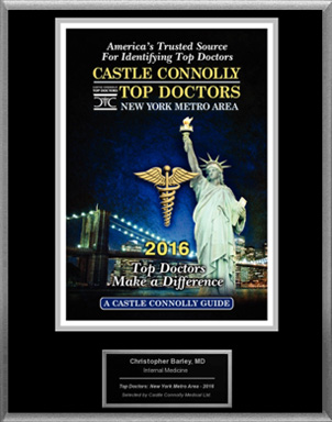 Castle Connolly’s Top Doctors Of 2016, Featuring Dr. Barley