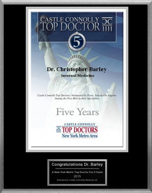 Dr. Barley Named A Castle Connolly Top Doctor For 5 Years
