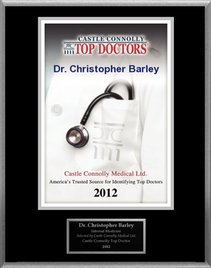 Castle Connolly Names Dr. Christopher Barley A 2012 Top Doctor